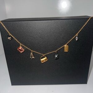 Coach charm necklace